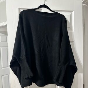 Black one size cozy oversized sweater